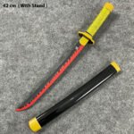 Yoriichi Tsugikuni Demon Slayer Wooden Katana 42cm