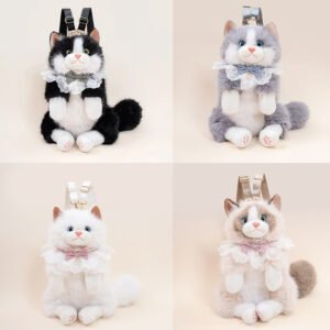 Kitty Furry Backpack With Sound Mix Models ( Random 1pc)